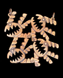 Lady PacMan fish medal