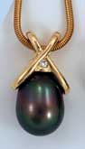 BeeHive X Pearl Pendant