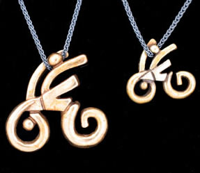 bronze cyclist