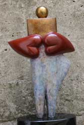 figure with hart hands