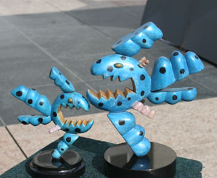 Lady Pacman Blue Spotted