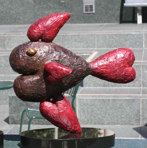 chocolate color rough hart fish